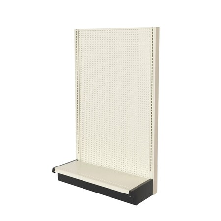 Lozier Gondola Single Sided Starter, Platinum Off-White, 36W x 60H x 13D P363U-ST